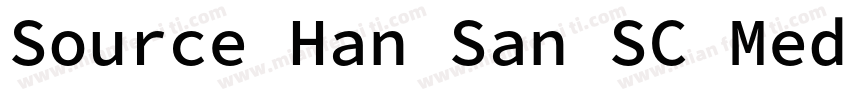 Source Han San SC Medium 中字体转换